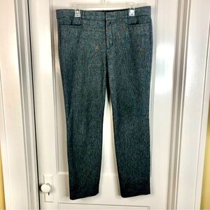 Banana Republic gray textured Sloan straight leg trouser pants size 14